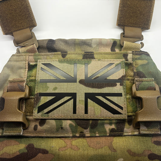 Union Jack Laser Cut Velcro Patch, Large